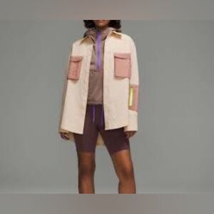 NWOT Lululemon Grid Fleece Hiking Over shirt~ coverage/breathability Sz 16